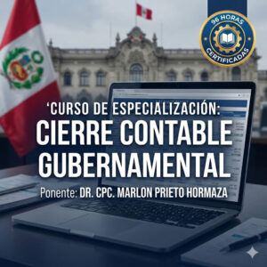 Curso de especialización Cierre Contable Gubernamental 96 horas - Grupo ESCADE capacitación contabilidad pública y finanzas estatales.