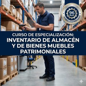 Curso de especialización Inventario de Almacén y de Bienes Muebles Patrimoniales 96 horas - Grupo ESCADE capacitación logística y patrimonio público.