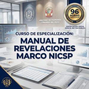 Curso de especialización Manual de Revelaciones Marco NICSP 96 horas - Grupo ESCADE capacitación contabilidad pública.