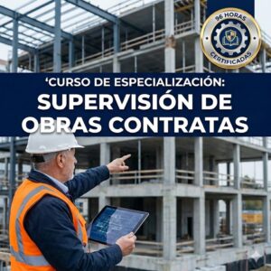 Curso de especialización Supervisión de Obras por Contrata 96 horas - Grupo ESCADE capacitación ingeniería civil y gestión de infraestructura pública.